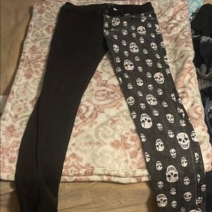 Royal Bones Black and White Skull Leggings